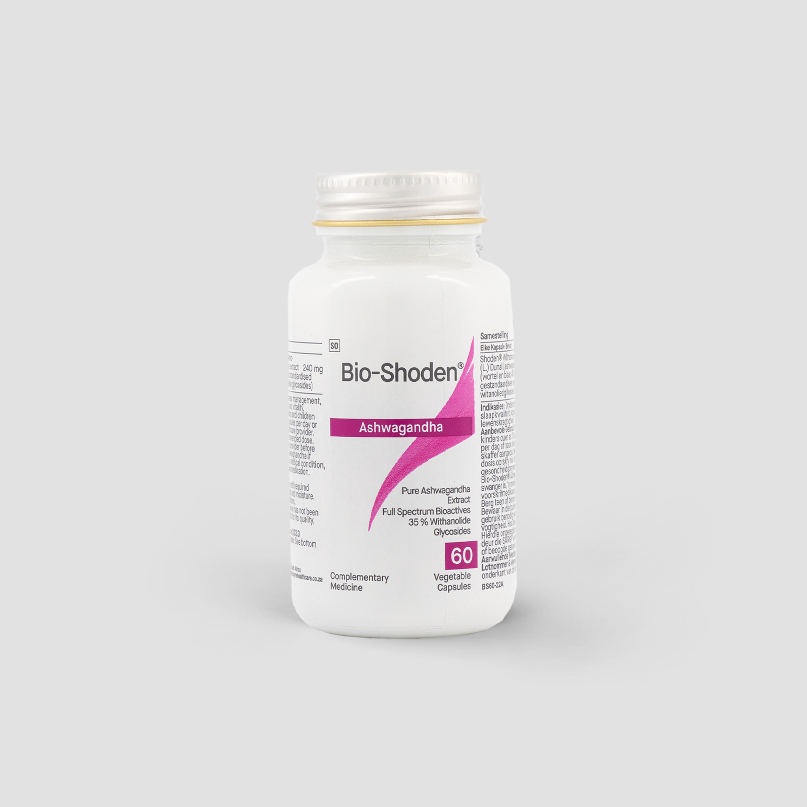 Ashwagandha Supplement Packshot by Phytoceutics