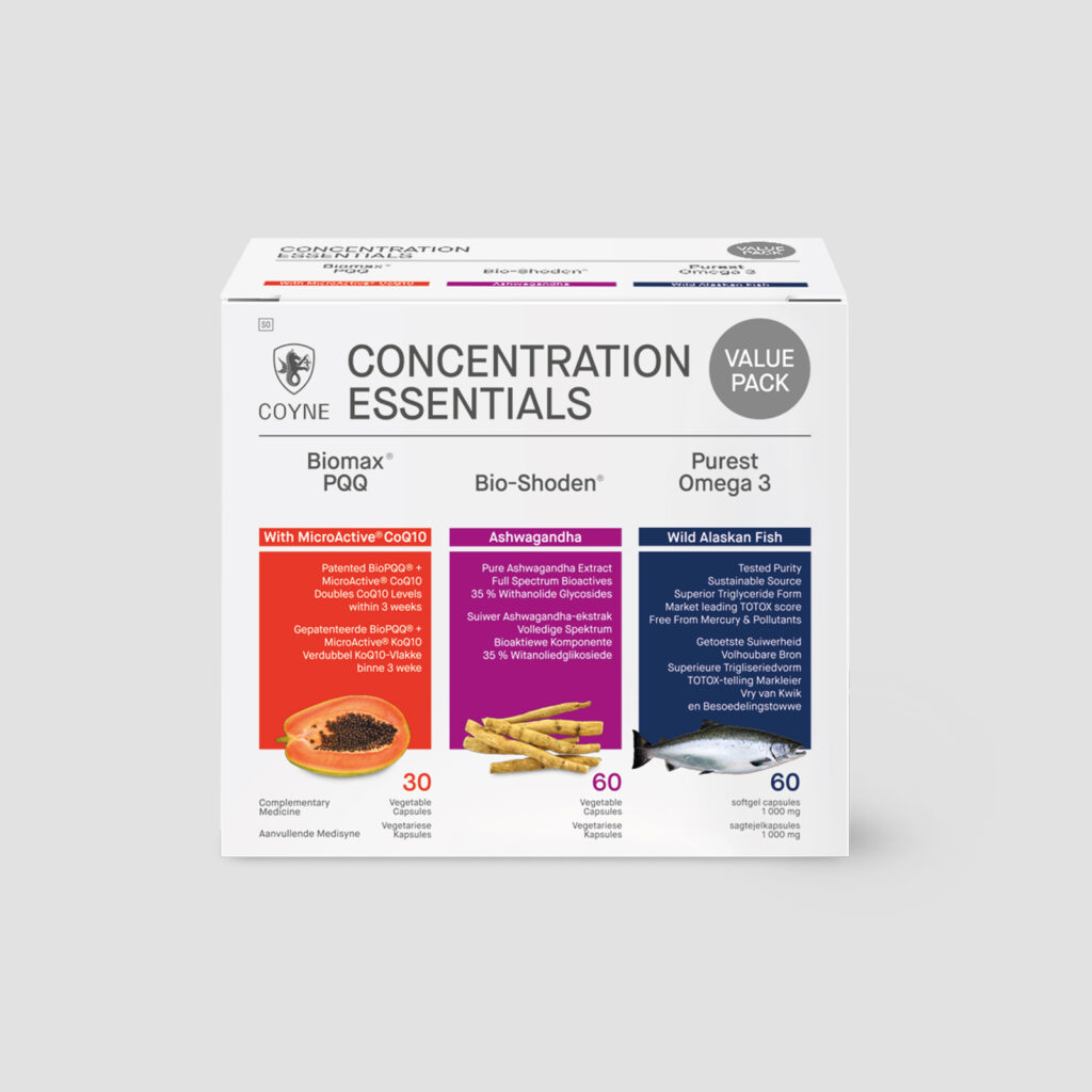 Concentration Supplements Coyne Essentials Pack Packshot