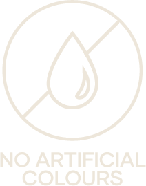 No Artificial Colours White Icon