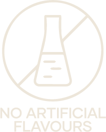 No Artificial Flavours White Icon